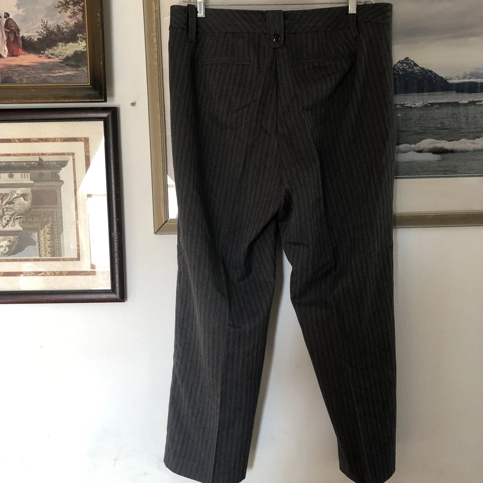 JMS Gray Pinstripe Dress Pants Hemmed Women’s 20W A2897 - Image 3 of 4