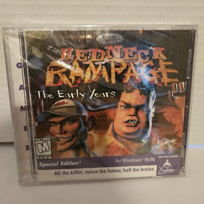 Redneck Rampage The Early Years Special Edition (PC, 1997) Vintage Game New!!