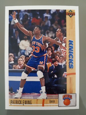 1991-92 Upper Deck Patrick Ewing #343 New York Knicks NBA Basketball Lesen!