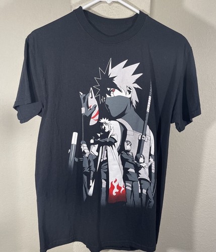 NARUTO SHIPPUDEN Ripple Junction Kakashi Story T-SHIRT MEN size M BLACK