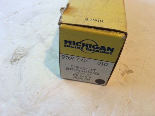 Vintage Michigan Chevrolet small block Engine bearings 7020 CAP 010 (8 pair) - Picture 2 of 2