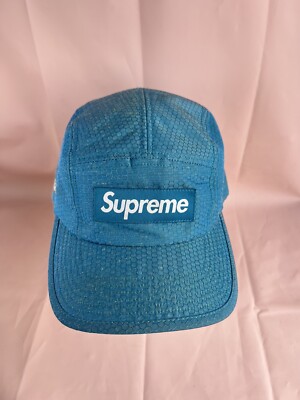 Supreme Honeycomb Ripstop Camp Cap Blue Made With Kevlar | eBay