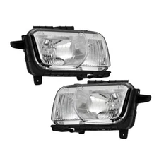 Headlights Headlamps Halogen Pair For 2010-2012 2013 Chevy Camaro Without Bulbs