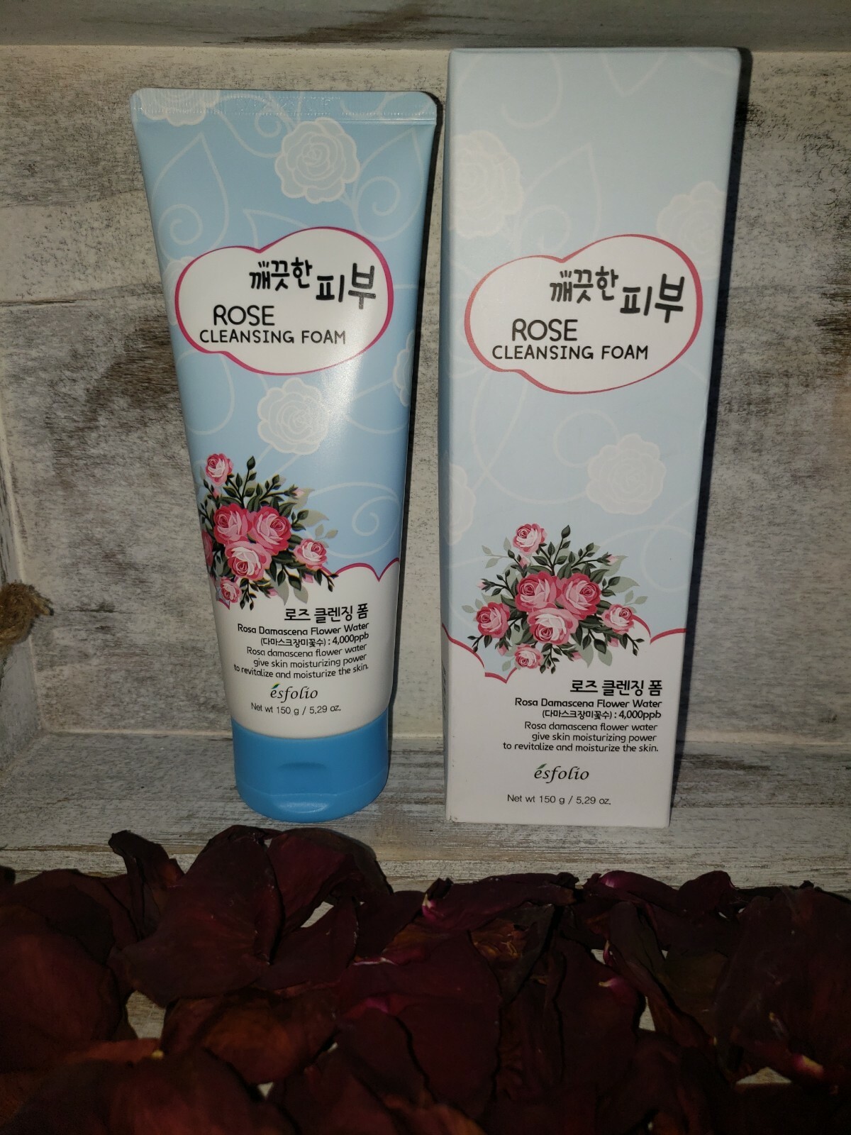 esfolio rose cleansing foam