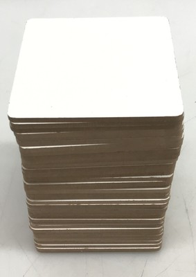 Qeunrtiy 40 Pieces Sublimation Square Car Coasters Cardboard Coasters 