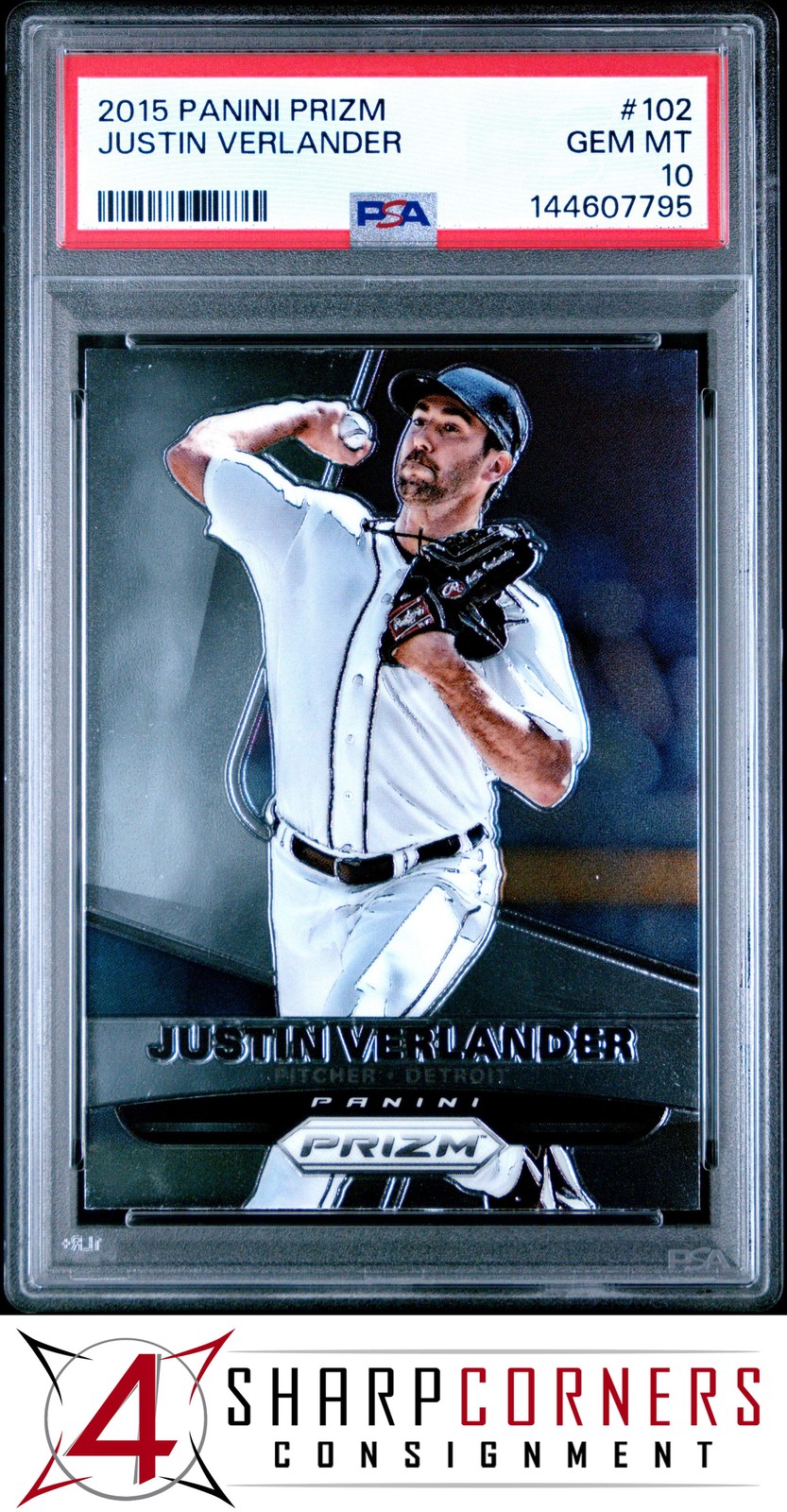2015 Panini PANINI PRIZM #102 Justin Verlander front