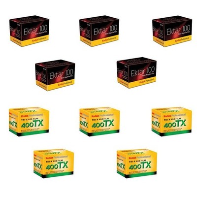 Kodak 5 x Ektar 100 Color Negative Film ISO 100, 35mm Size, 36 exp. - Bundle Wit