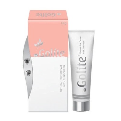 Golite Natural Skin Lightening Cream With Sunscreen (15 g) Packung mit 1 Tube