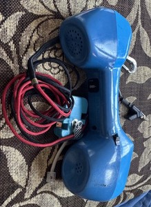HARRIS-Dracon Lineman TS21 Test Set Phone Handset Blue Dial Telephone