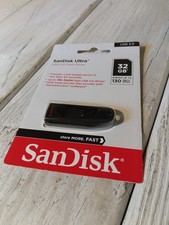 SanDisk Ultra 32GB USB 3.0 Flash Drive 130MB/s Black Password Protection