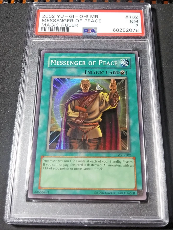 2002 YU-GI-OH! Magic Ruler Unlimited SR #MRL-102 Messenger of Peace YUGIOH PSA 7 - Image 2 of 4