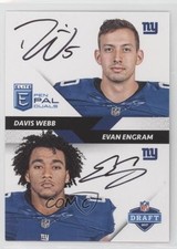 2017 Donruss Elite Pen Pals Duals Davis Webb Evan Engram #PP-NY Auto 1n09