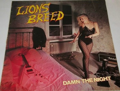 Vinyl LP Lions Breed - Damn the night- Earthshaker-Records ES 4008-1985   -814-