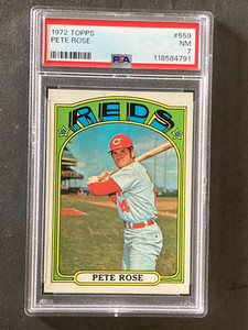 1972 Topps #559 Pete Rose PSA 7