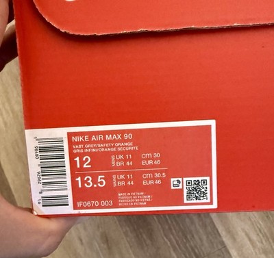 Nike Air Max 90 'Racing Pack - Vast Grey Total Orange' IF0670-003