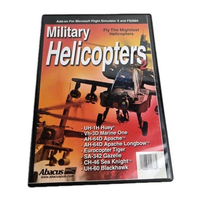 USA MILITARY HELICOPTERS 2 Add-On Microsoft FLIGHT SIMULATOR X & FS2004 Abacus