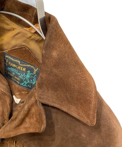 RANCHER by Schott Schott RANCHER Fringe Leather Jacket Men's Size 38 Brown image 5