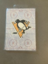 NEW Unique 3.5  x 5  Pittsburg Penguins Center Ice Rink Logo Magnet NHL 0067