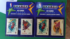2 1991-92 skybox blister pack W/MICHALE JORDAN FRONT BARCELONA 62 CARDS EA SEAL