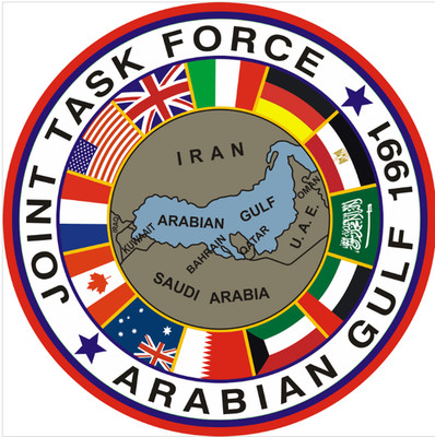 12'' cg joint task force arabian gulf bumper sticker decal usa made
