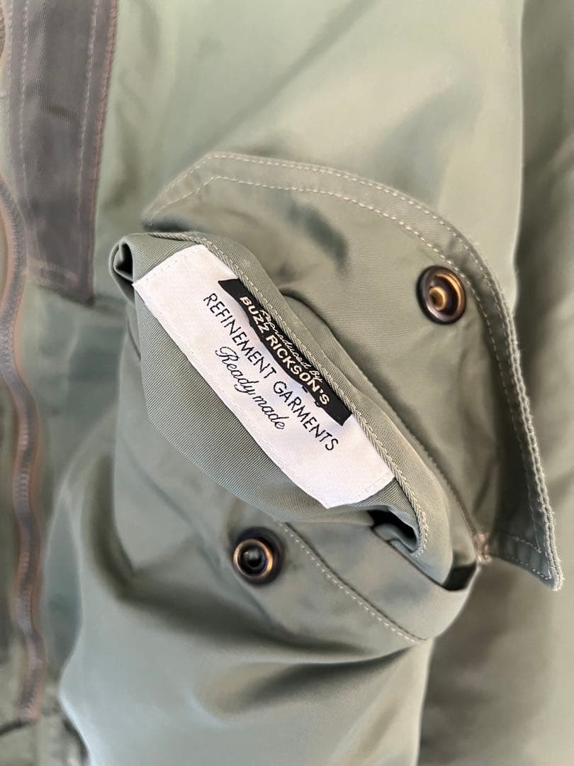 Buzz Rickson's L-2B Flight Jacket Olive Military … - image 3