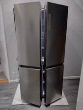 Haier 467L American Fridge Freezer - Grey (HCR3818ENMM)