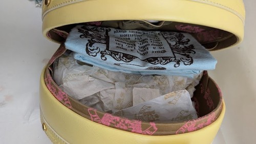 NWT Vintage Juicy Couture Woven Straw TRAIN CASE Purse 1990s Y2K - NEVER USED - Picture 8 of 14
