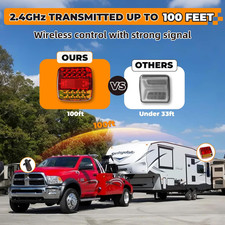 Magnetic Wireless Trailer Lights, LED Wireless Tail Lights for Trailer, Recha...