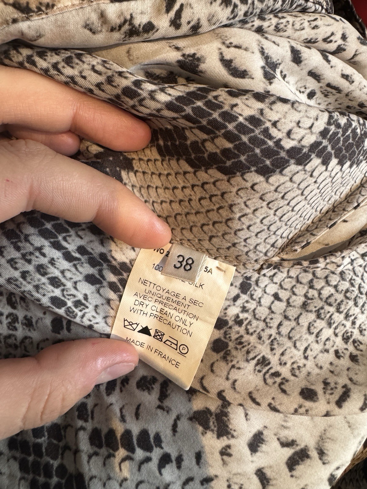 Lanvin Resort 2011 Python-Print Silk Tunic Dress … - image 9