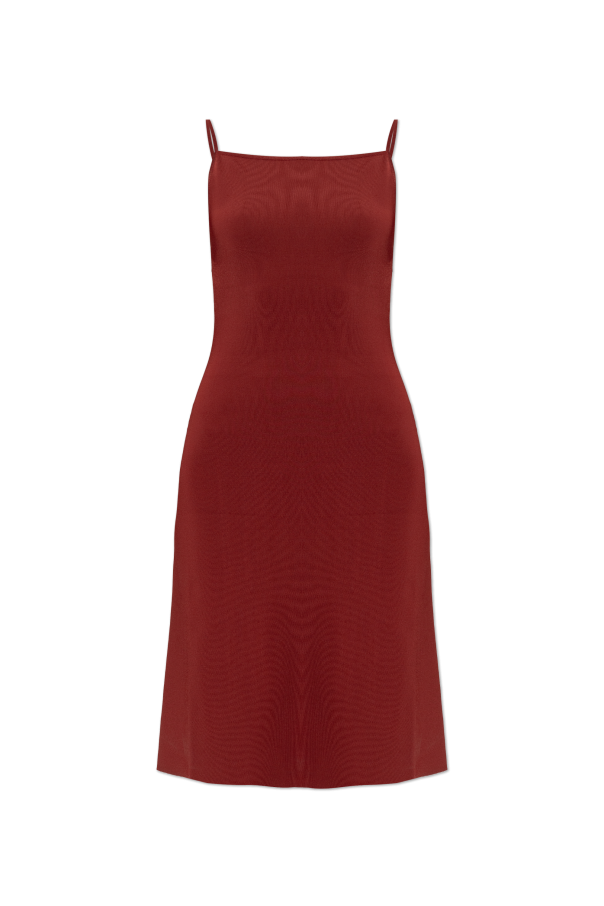FERRAGAMO College Red Off Shoulder Dress New & Authentic