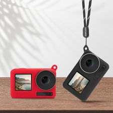 Dropproof Soft Silicone Protective Case Cover with Lanyard For DJI OSMO Action 3