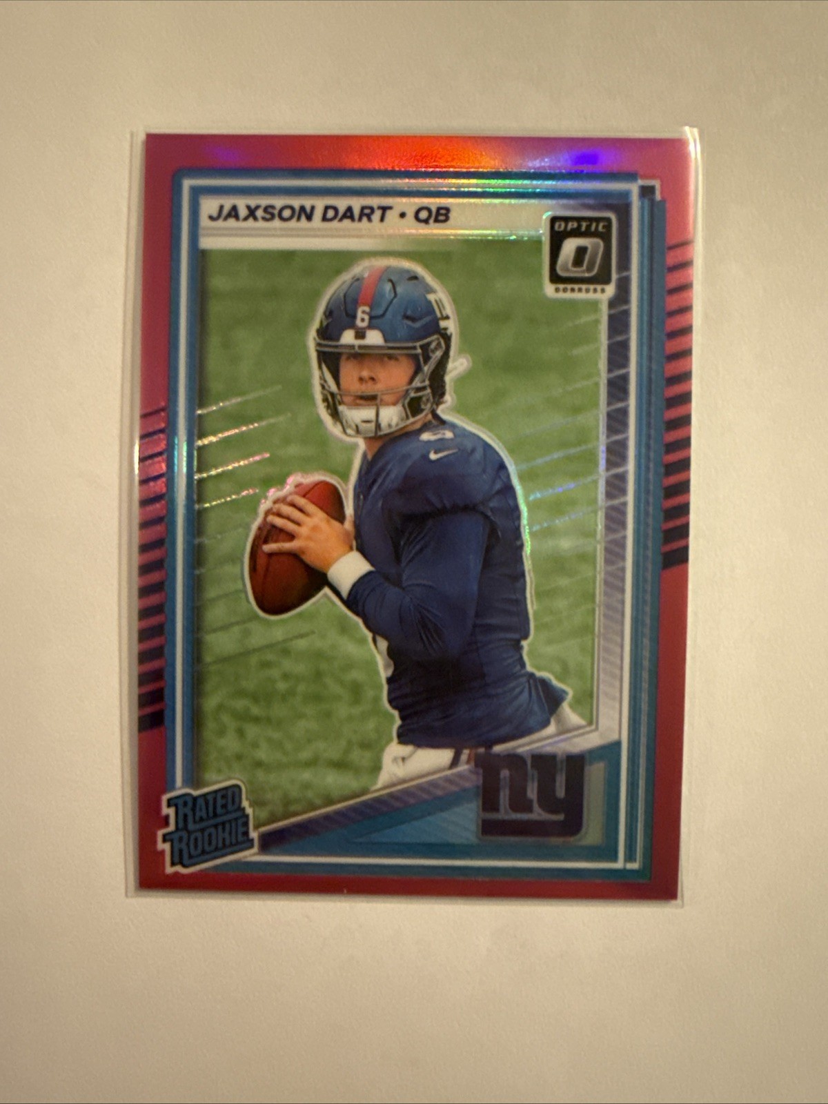 2025 Panini Donruss Optic - Rated Rookie Jaxson Dart #273 Pink Prizm (RC)