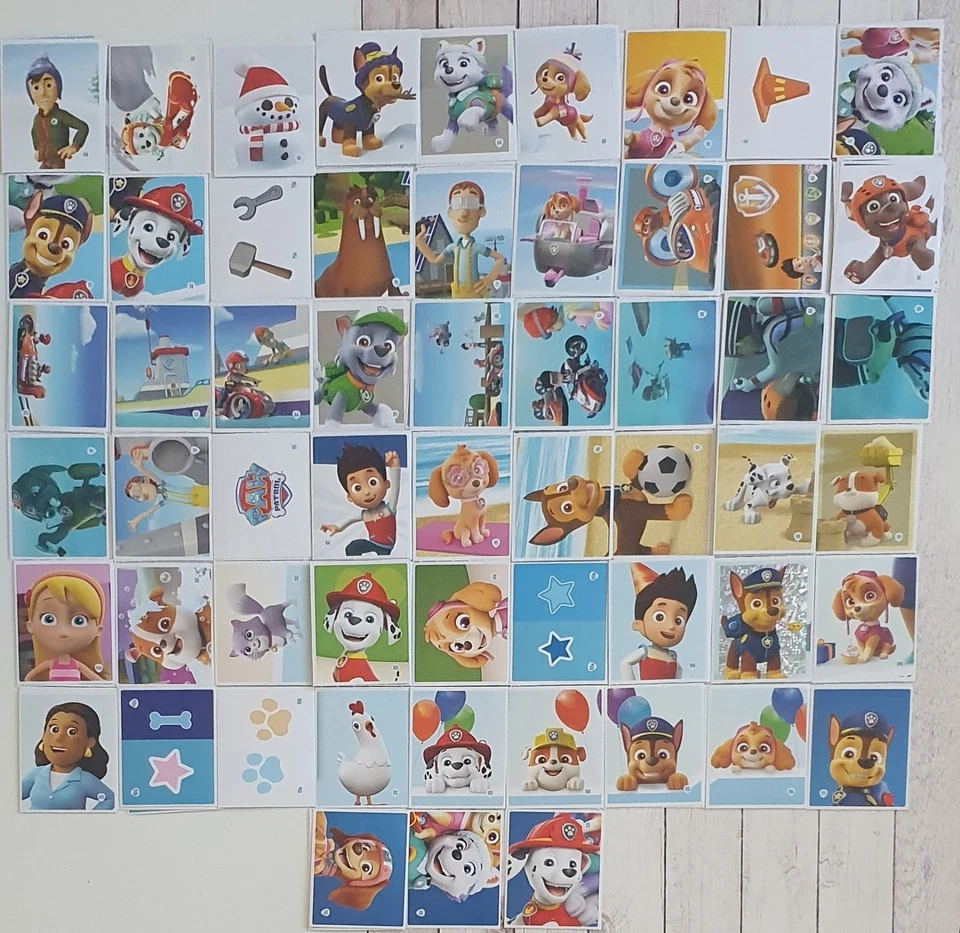 Paw Patrol Sammelsticker Aldi 2025 1-120 Aussuchen, Komplett Set und Sammelalbum - Bild 2 von 3