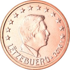 [#792110] Luxembourg, 2 Euro Cent, 2016, MS(63), Copper Plated Steel, KM:New