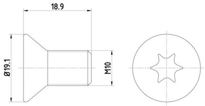 TEXTAR Schraube Bremsscheibe TPM0010 für MINI R56 R53 R52 R58 R57 R55 R59 R50 1