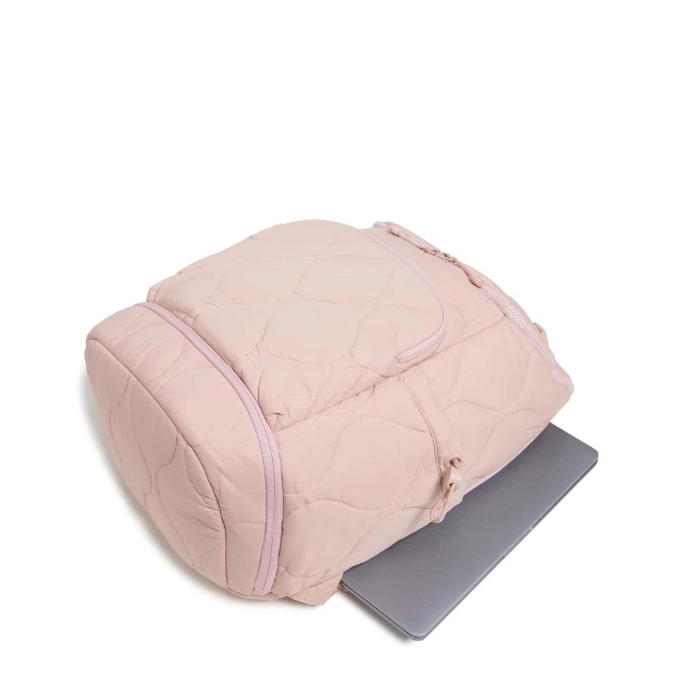 Mochila de viaje Vera Bradley para mujer peso pluma, cuarzo rosa,... Foto 4 de 4