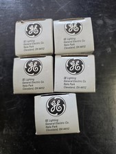 Lot of 5 GE Halogen Reflector Lamps EKE, 35200, 150W, 21V, MR16, 2 PIN,