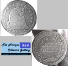 Silver 1854 US Philadelphia Mint Seated Liberty Half Dime🪙Type 3🪙