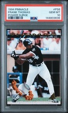 1994 Pinnacle Power Surge FRANK THOMAS Card #PS6 Chicago White Sox PSA 10