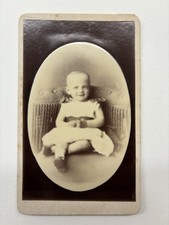 Antique CDV photo baby by F J Matthews & Son St John?s Road Ryde Isle of Wight 