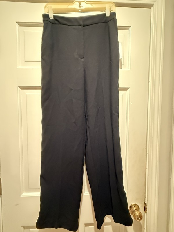 Jason Wu Black High-Waist Trousers with White Side Stripe Size 6 NWT