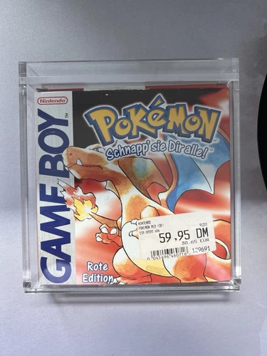 Nintendo Game Boy - Pokemon Rote Edition mit OVP und Trainers Guide + Acryl Case