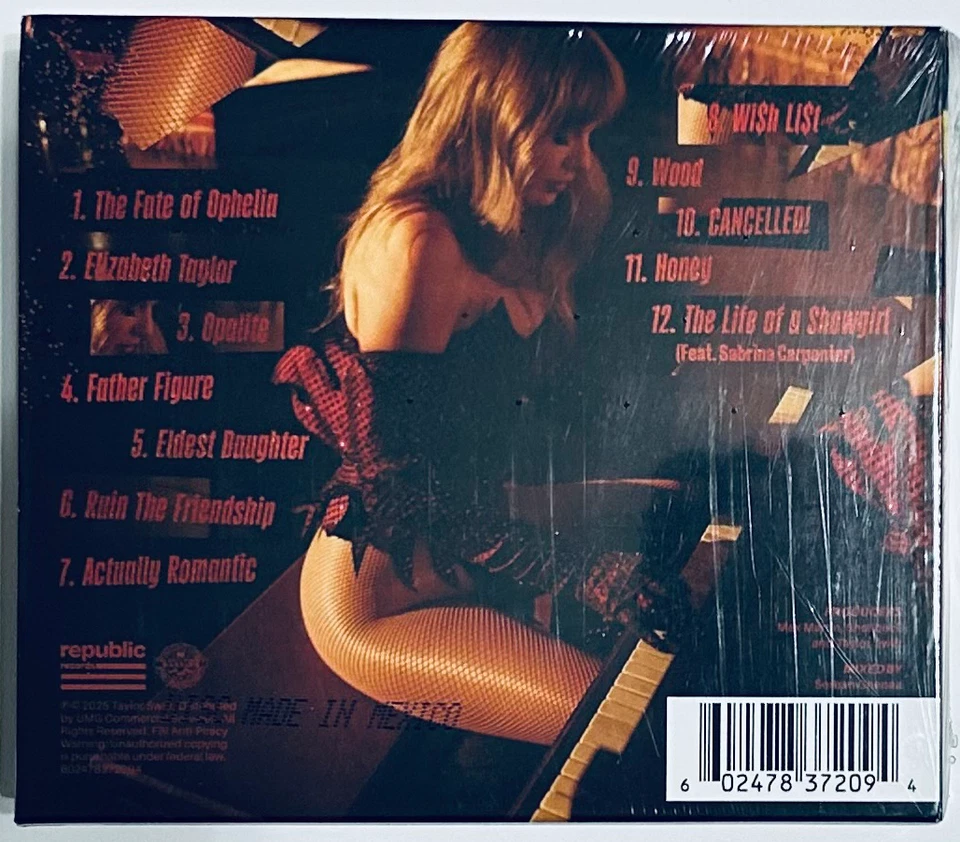 Taylor Swift The Life of a Showgirl: It's Frightening Ltd Edition Deluxe CD NEW - Image 2 of 2