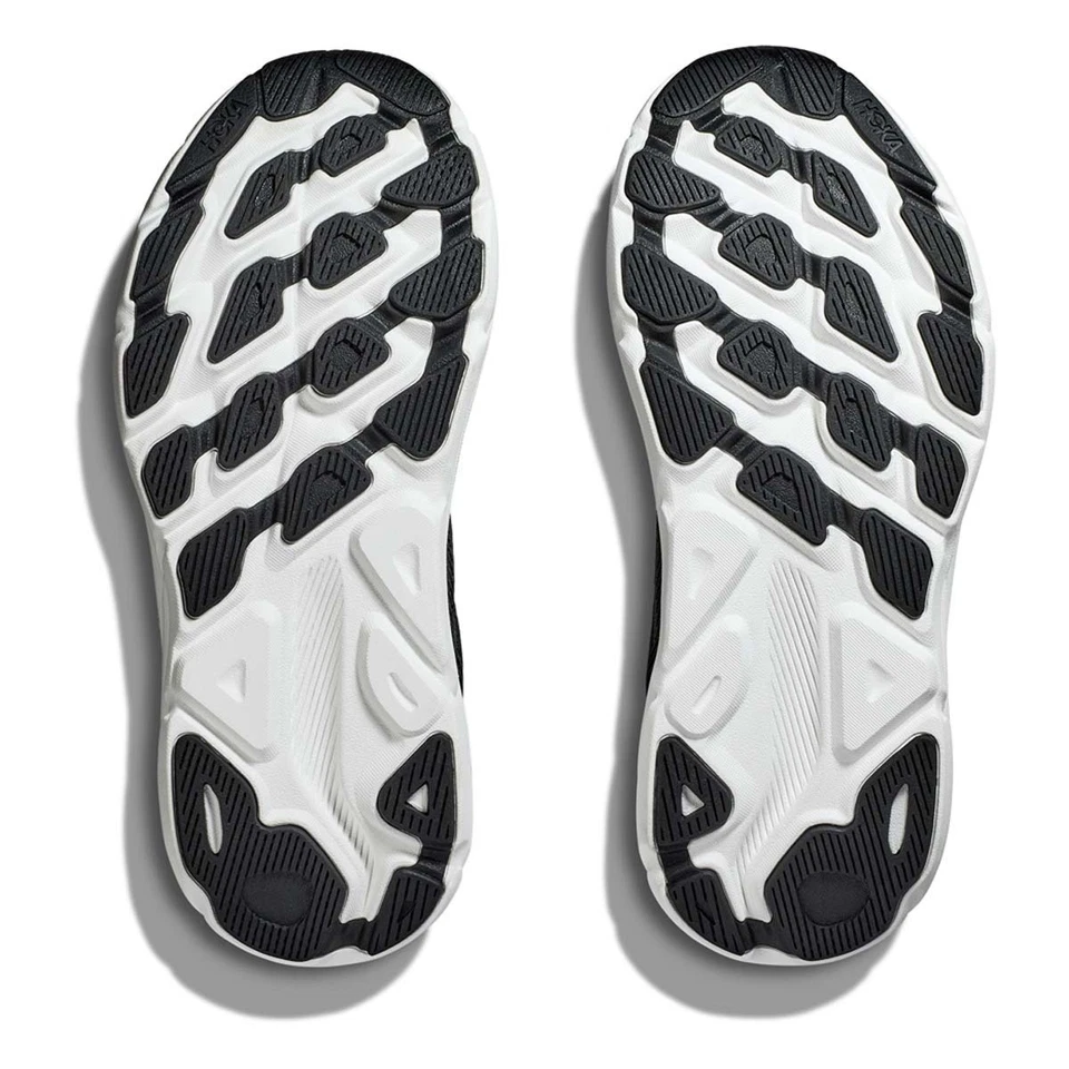 Zapatos para correr Hoka® 7 D Clifton 9 para hombre en negro/blanco Foto 4 de 4