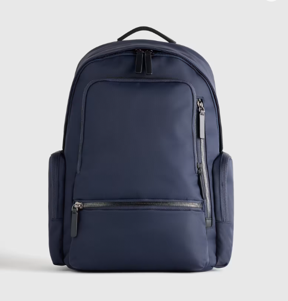 NWT QUINCE VOYAGE NYLON COMMUTER BACKPACK TRAVEL CARRYON MSRP $118 LAPTOP NAVY