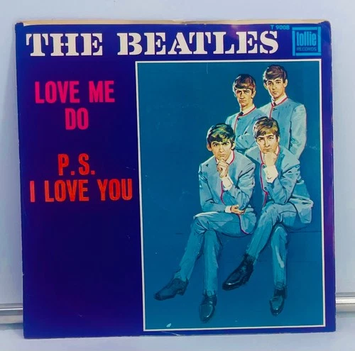 Beatles 45 Picture Sleeve “Love Me Do" b/w "P.S. I Love You" Tollie  T 9008