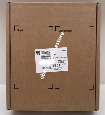 JH234A - HPE Networking X242 40G QSFP+ to QSFP+ 1m Direct Attach Copper Cable