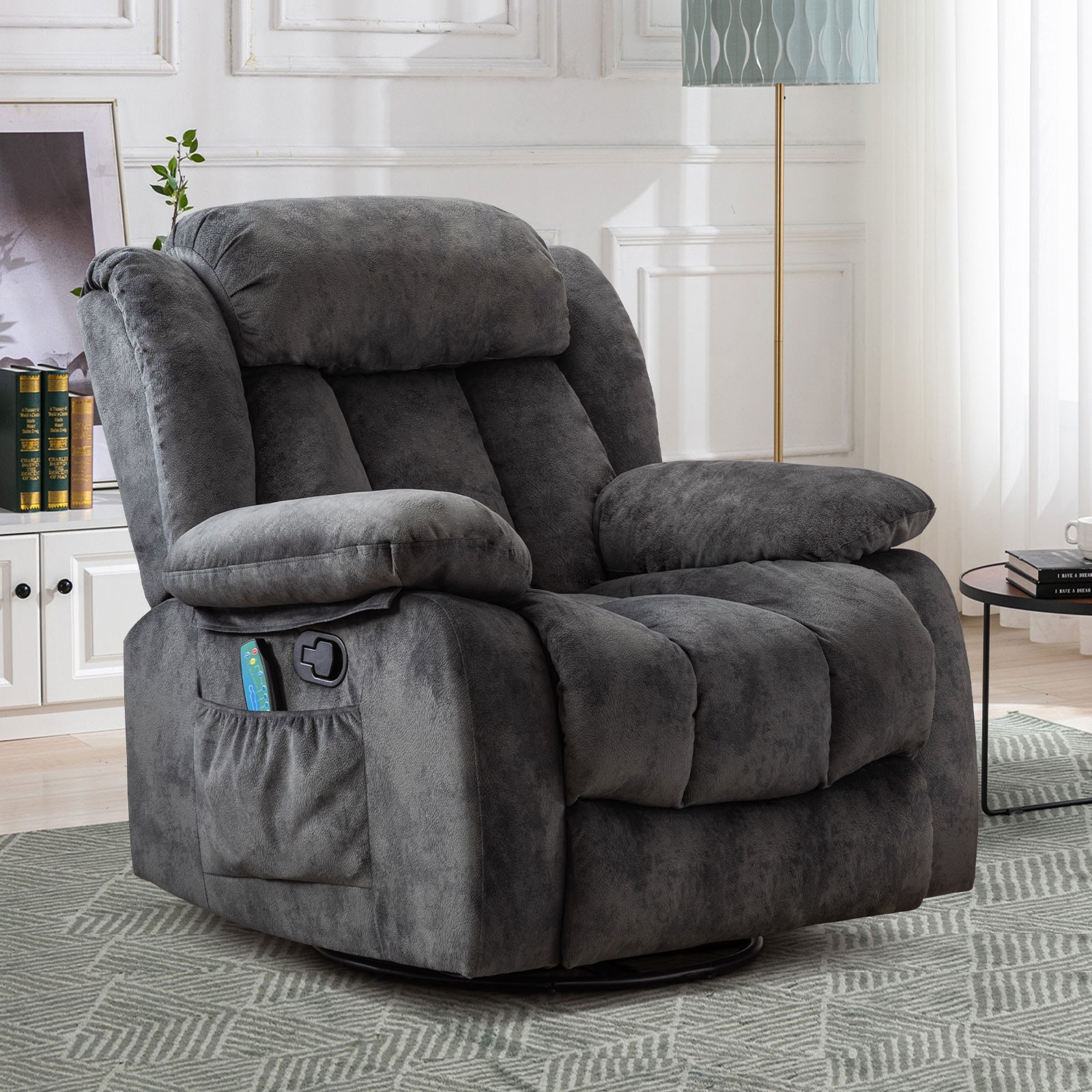 W/ Heat & Vibration Manual Recliner