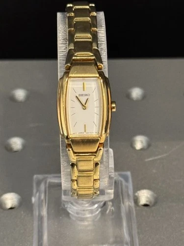 Vintage Seiko Women’s Quartz Watch 1N00-0GA0 Japan Dress Watch New Battery Runs