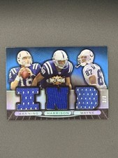 Toppa maglia Topps Triple Threads Peyton Manning Wayne Harrison 2007/3 Colts